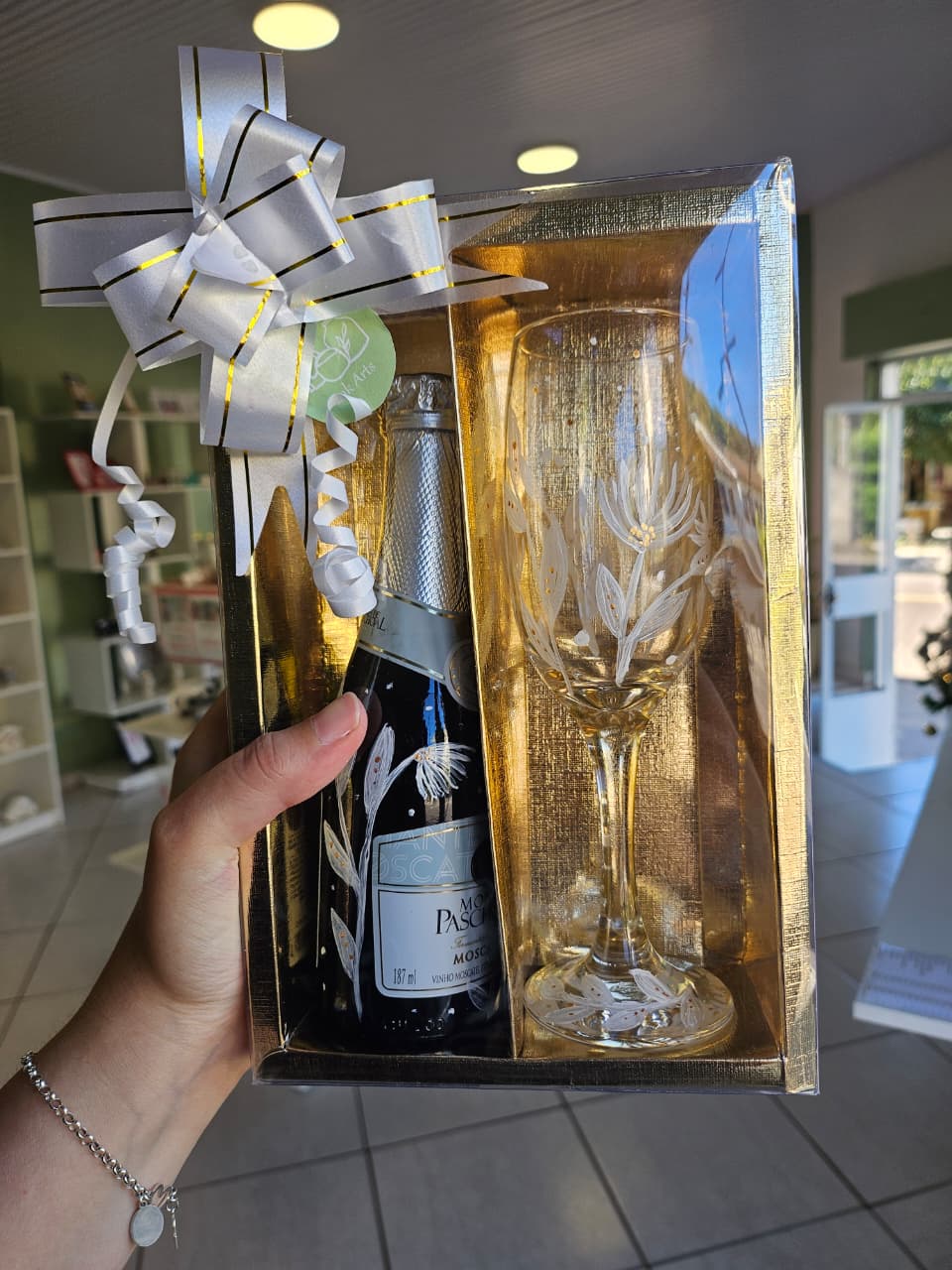 Kit Taça + Mini Espumante